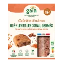 Sprouted wheat and red lentil rolls with tomato and bell pepper - 2 x 100 g