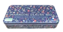 Boîte métal 8 marrons glacés pliés or bio - 160 g