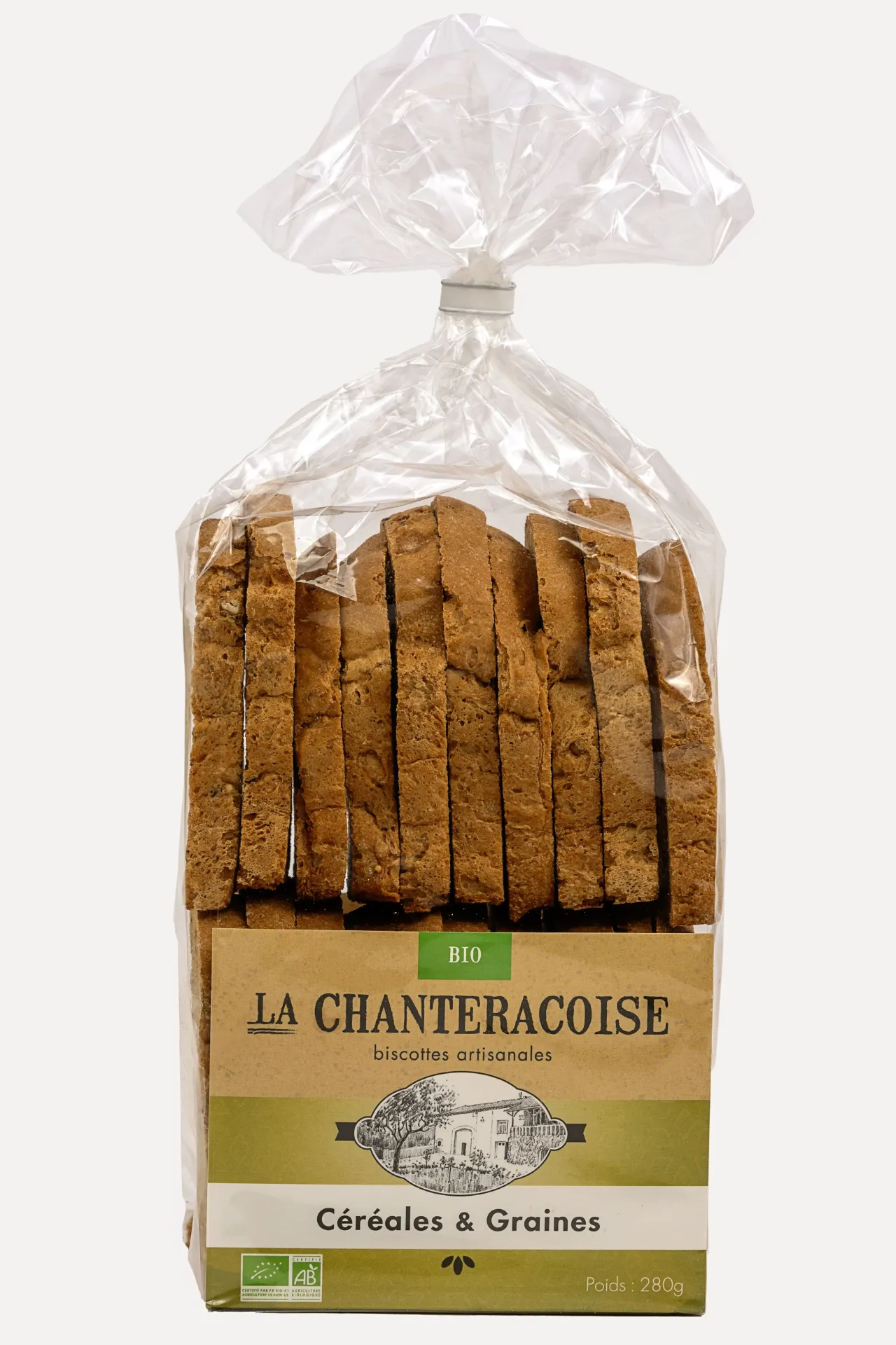 Biscottes bio aux céréales et graines - 300gr
